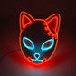 Halloween Carnival Party Costume Decoration Luminous LED Mask Halloween Mask LED Maske Light Up Party Masks for Glow Party