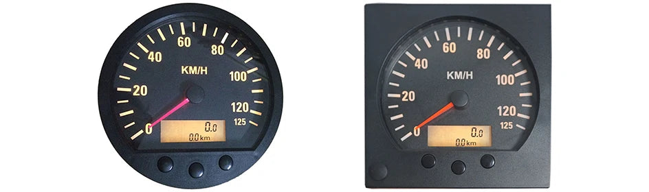 ELING Newest Universal 140mm Diameter Truck Speedometer Odometer 0-125km/h With Backlight 9-36V