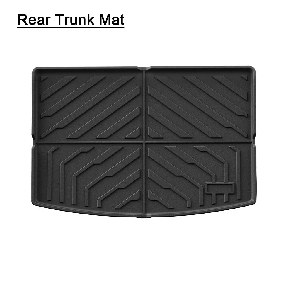 For Leapmotor T03 2023 2024 2025 TPE Floor Mats Rear Trunk Mats Layer Foot Pads Salon Carpet Full Cover Interior Car Accessories