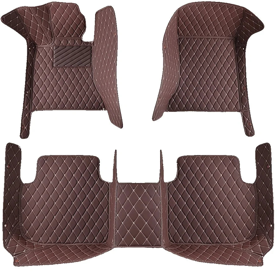 2025 FASHION PU Leather LUXURY Car Floor Mats For Kia Soluto 2017~2024 Waterproof Carpets Interior Accessories