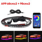 Universal Car Chassis Flexible LED Strip Light Remote /APP Control RGB Neon Light Ambient Atmosphere Lamp Auto Accessories Kit