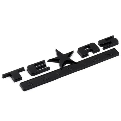 1pcs x Chrome Silver Black ABS TEXAS EDITION EMBLEM BADGE for CHEVY SILVERADO GMC SIERRA TRUNK STICKER DECAL