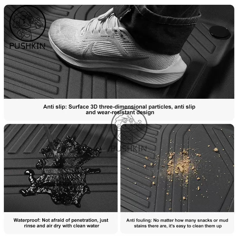 For GWM Poer KingKong 2025 2024 2023 Custom All-Weather TPE Floor Mat Trunk Mat Carpet Cover Auto Interior Accessories