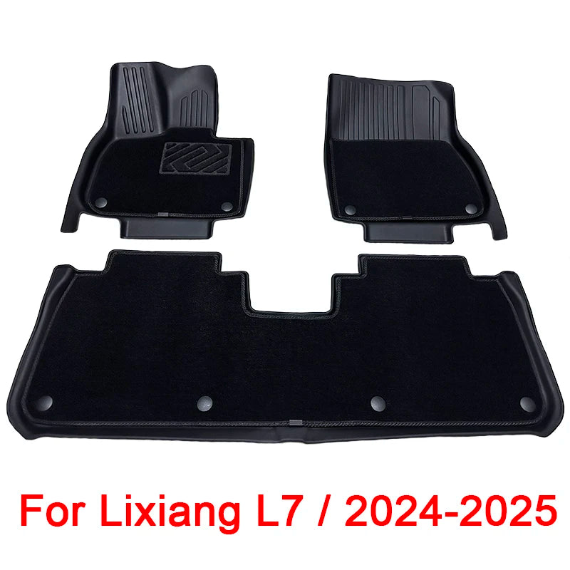 Wholesale Car Floor Mats for Lixiang L7 2023 2024 2025 Waterproof Non-slip Foot Pad TPE Car Carpet Black Floor Liners Trunk Mats