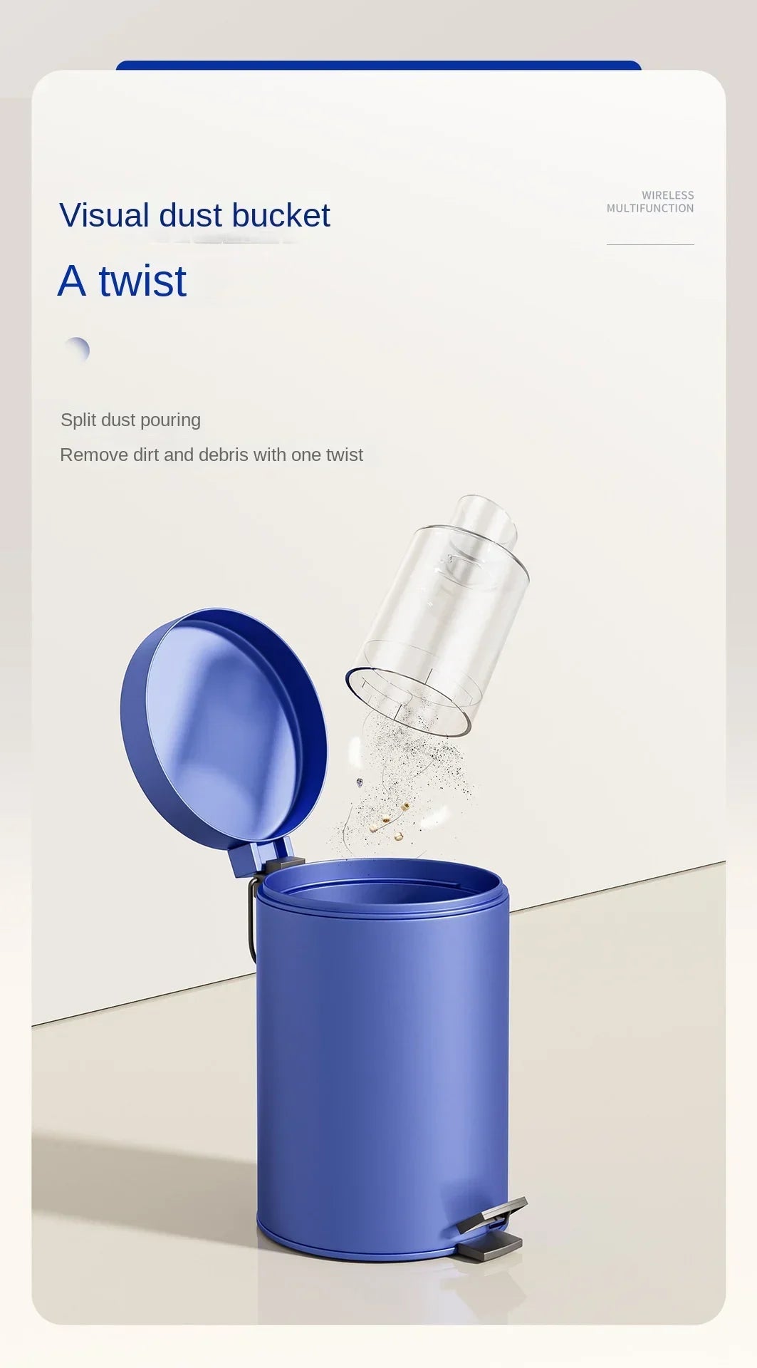 9500000Pa Automobile Vacuum Cleaner 5 in1 Wireless Vacuum Cleaner Car Handheld Strong Dust Collector Car Office Home Appliances