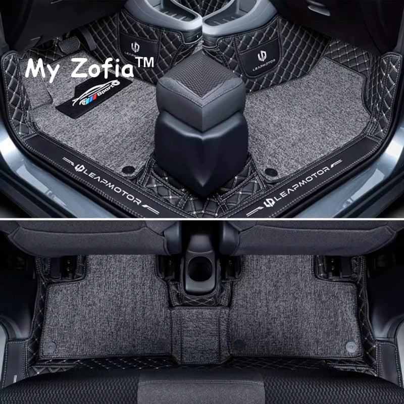For Leapmotor T03 2023 2024 2025 Car Custom floor mat Carpet Cover Waterproof Non-slip Protector Floor Mats Interior Accessories