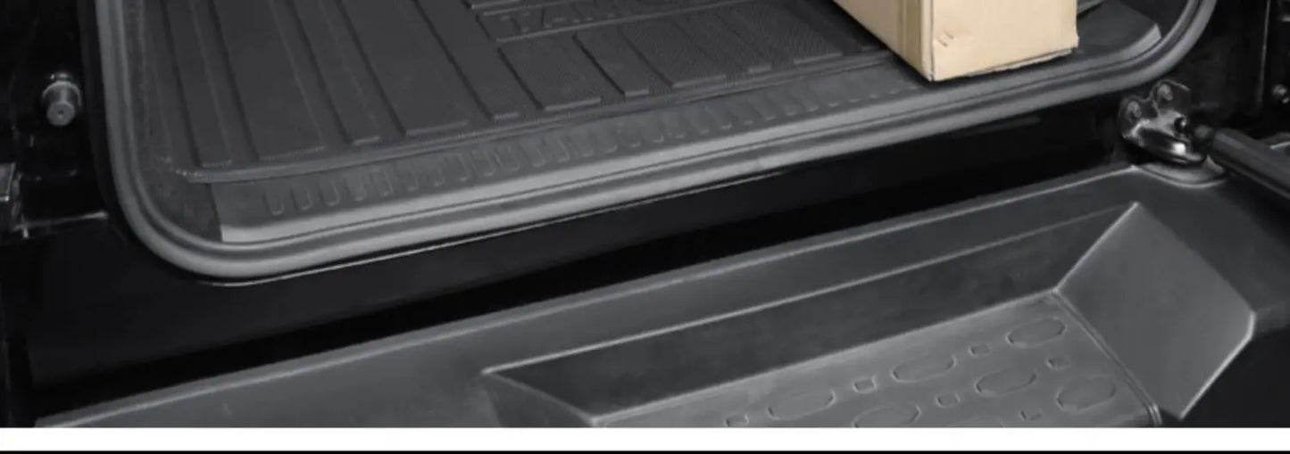 Rear Trunk Mats TPE Waterproof Cargo Liner For GWM Great Wall Tank 300 Full Surround Rear Seat Backrest Protection Pad