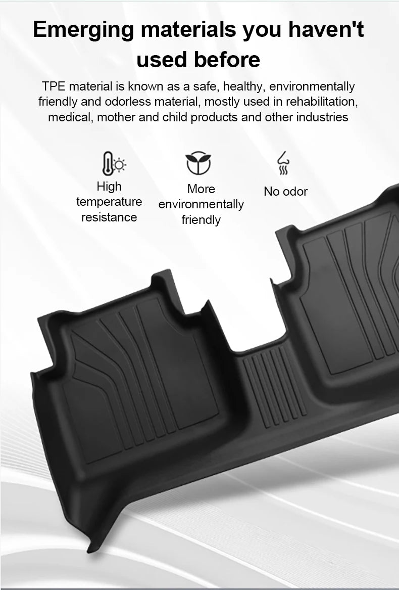 LHD For MGS5 EV ES34 2024 2025 MG ES5 TPE Floor Mats Cargo Foot Pad Tray Waterproof Full Set Rug Tappetos Internal Car Accessory