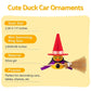 Car Decoration Rubber Duck Halloween with Magic Hat Cloak Broom Sunglasses Necklace for Car Ornaments Home Table Decor