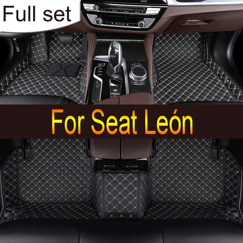 Car Floor Mat For Seat León 5F 2013~2019 Waterproof Tapete Automotivo Para Carro Car Mats Set Alfombra Para Auto Car Accessories