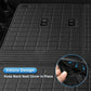 TPE Floor Mats for Hyundai Palisade 2020-2024 All Weather Protection Floor Liner Cargo Liner Trunk Mat With Backrest