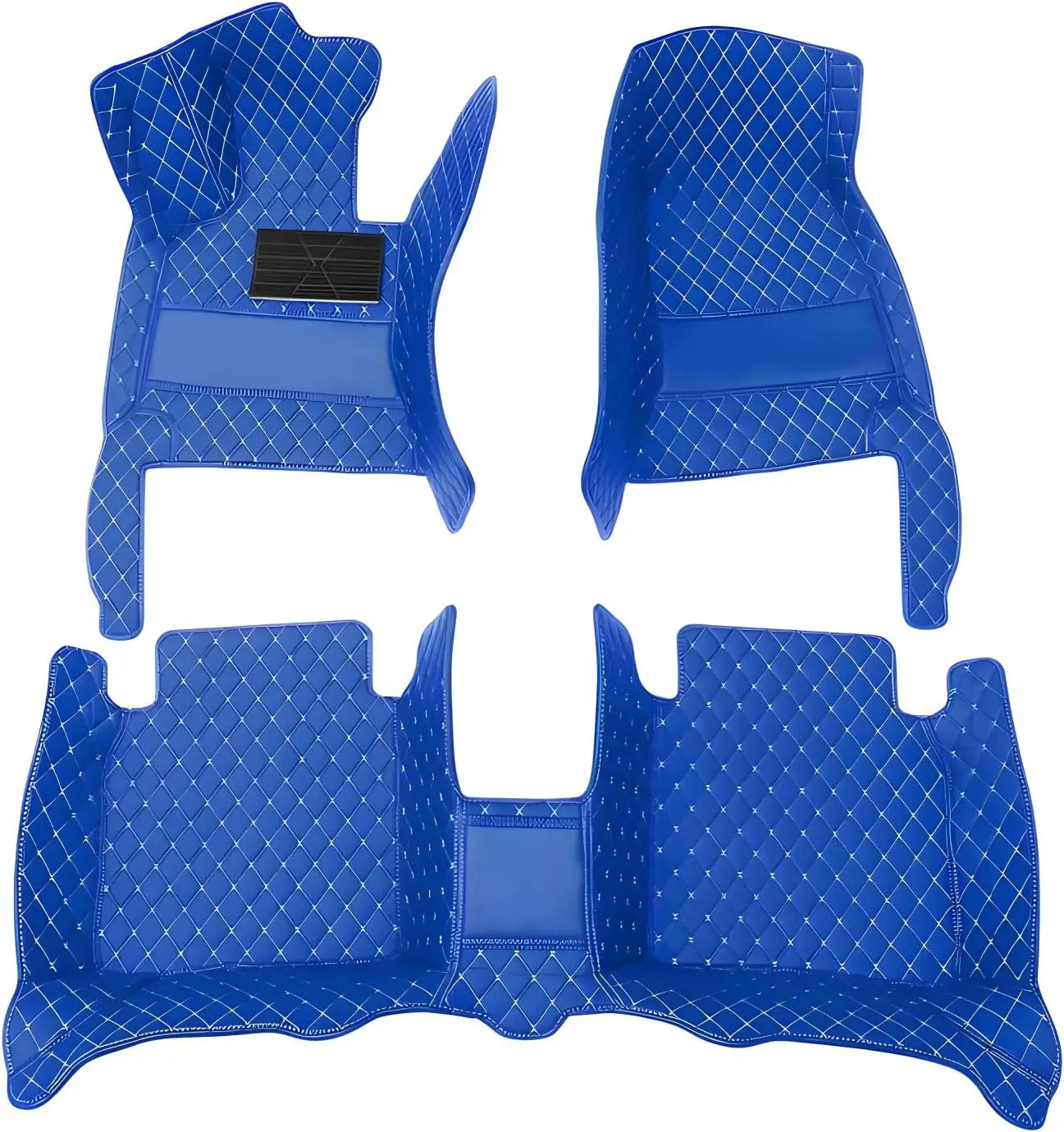 Custom Car Mats For Dacia Duster 2021~2023 Leather All Weather Waterproof Non-Slip Diamond Full Covered Personalized Black Red