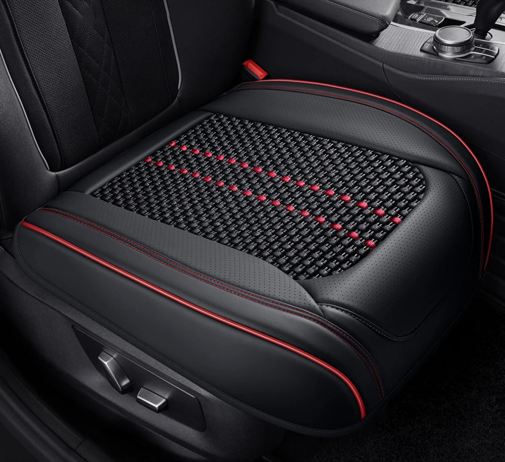 Leather Front Car Seat Protectors Covers Cushion Luxury Waterproof For i40 g30 nissan qashqai j10 kicks aveo byd sealion 6