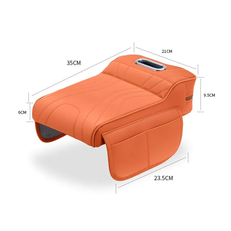 Car Armrest Box Height Increase Pad with Storage Bag Car Leather Protective Cover for jaecoo j7 JETOUR T2 Haval H9 2rd 2024 2025
