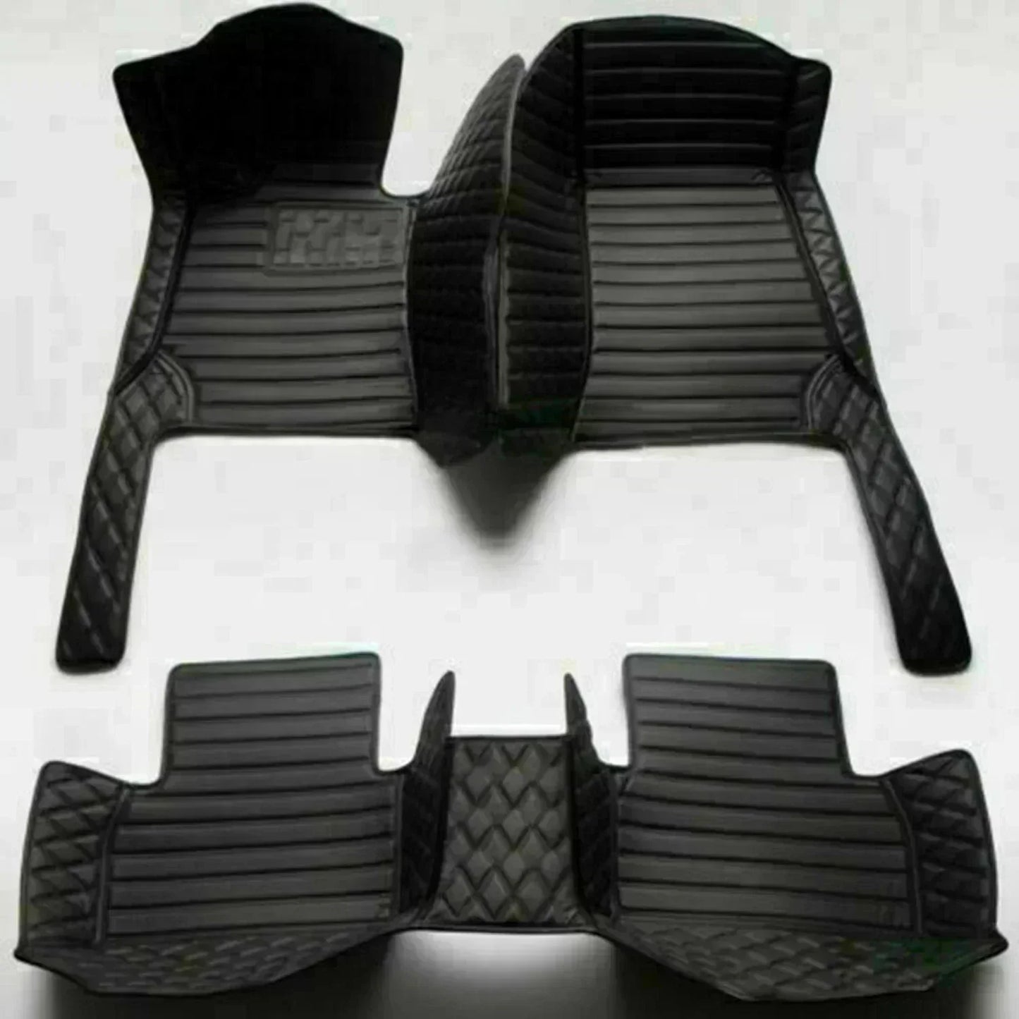 Leather Car Floor Mats For Seat Leon MK3 2012 2013 2014 2015 2016 2017 2018 2019 2020 All Weather Waterproof Car Floor Mats