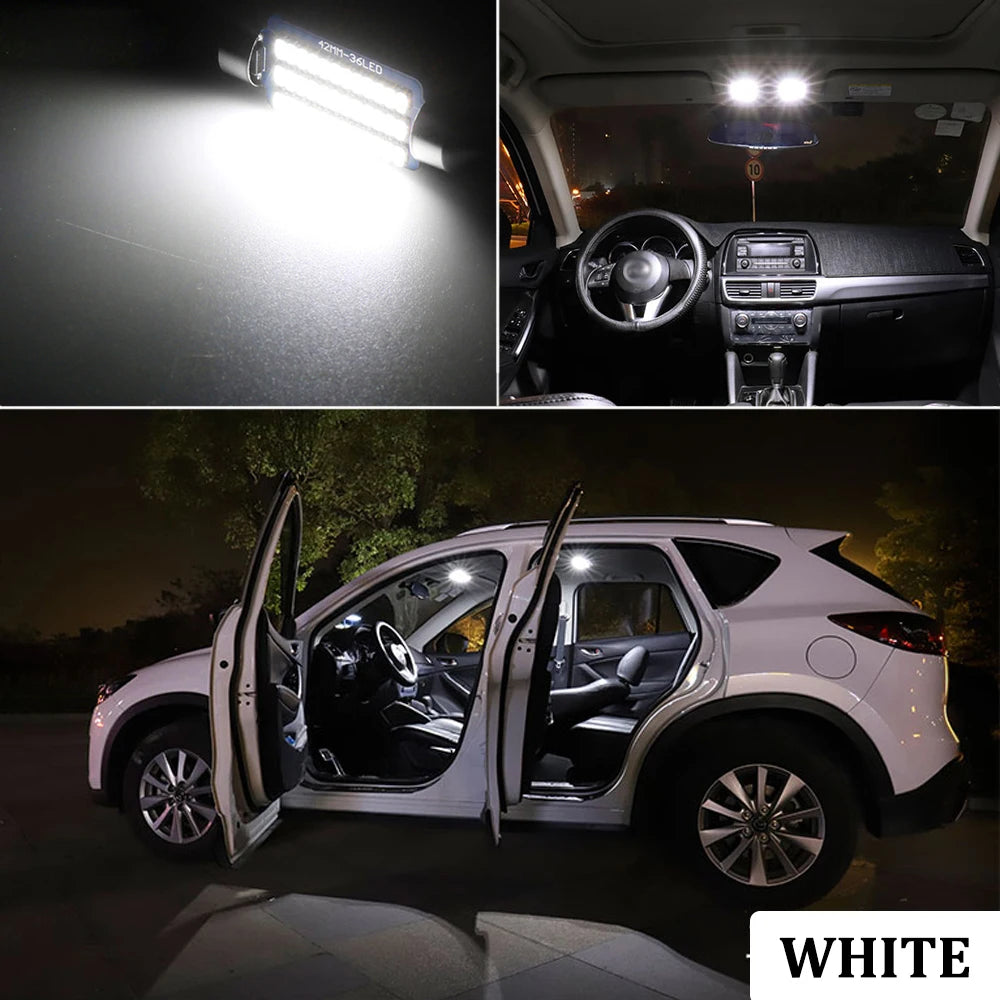 Car Interior Light LED For RENAULT Grand Scenic 2 3 2004 2005 2006 2007 2008 2009 2010 2011 2012 2013 2014 2015 2016 Canbus