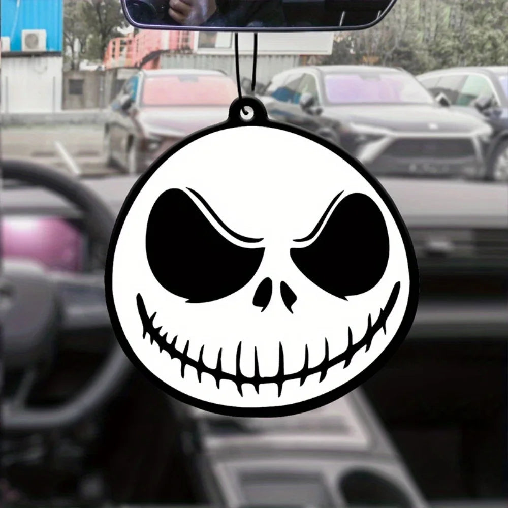 1pc Car Fragrance Car Supplies Aromatherapy Halloween Horror Devil Head Interior Decoration Pendant Car Accessories Interior