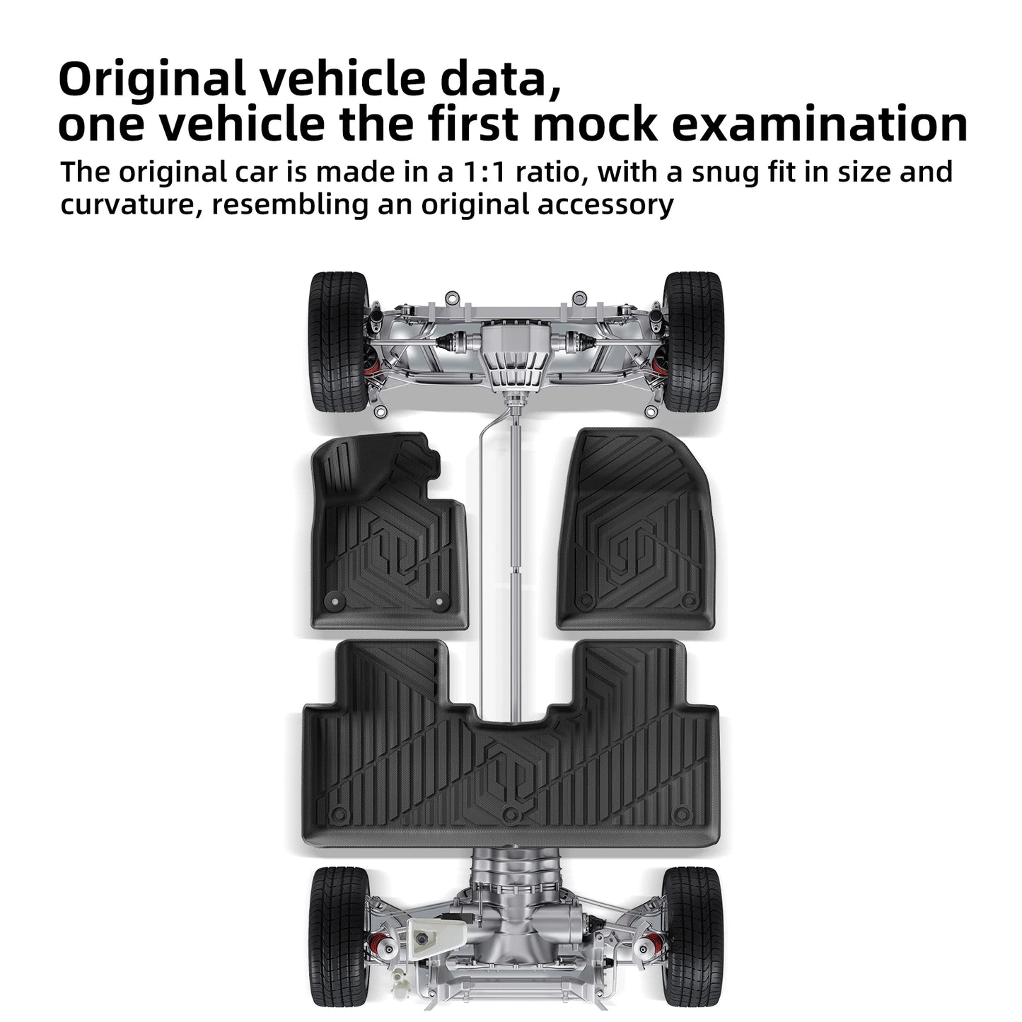 Floor Mats for Leapmotor C10 2024-2026 TPE 3D Car Floor Mats Cargo Liner Trunk Pad Waterproof All Weather Auto Accessories Black