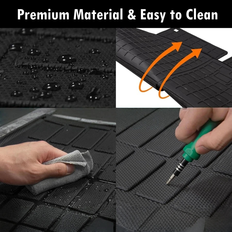 TPE Floor Mats For 2026 2025 Hyundai Palisade 7-Seater Cargo Mat Backrest Mat 2nd 3rd Row Car Floor Liner All Weather Protection