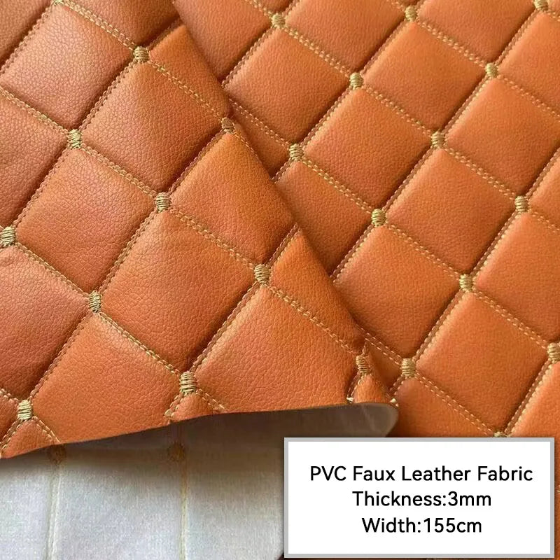 100*155cm Thick Artificial PU Leather Fabric For Upholstery Furniture Car Floor Background Wall Sliding Door Decor Faux Leather