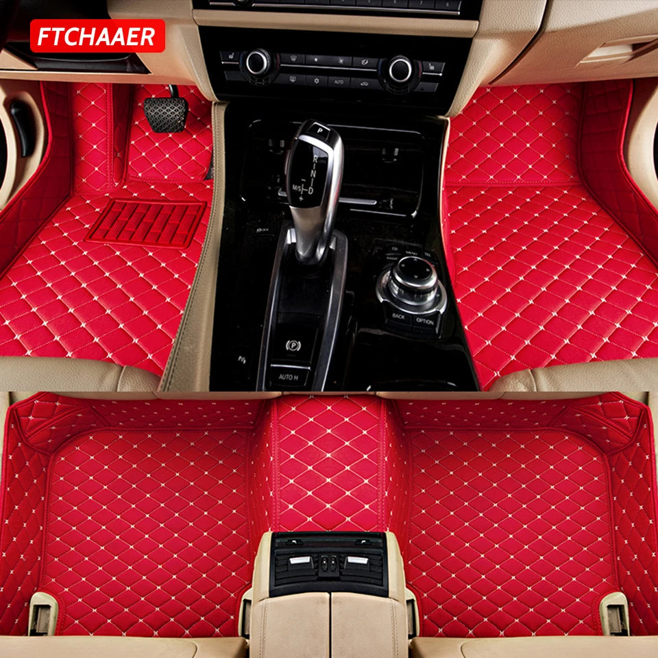 FTCHAAER Custom Car Floor Mats For Audi Etron Q4 e-tron Q5e-tron Auto Carpets Foot Coche Accessorie