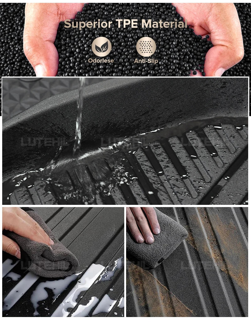 Custom TPE Car Floor Mat For Volvo XC60 2018-2024 2023 2022 2021 2020 2019 Waterproof Carpet Cover Interior Protector Accessorie