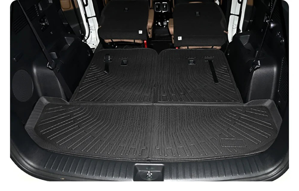 All Weather Floor Mats Cargo Liner for 2021 - 2024 2025 Kia Sorento Hybrid TPE Car Trunk Mat with Backrest Pad PHEV & HEV