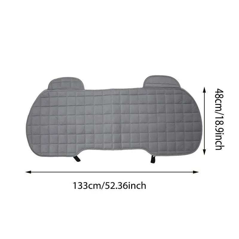 Car Seat Cover Front Rear Flocking Cloth Cushion Non Slide Winter Auto Protector Mat Pad Keep Warm Universal Fit Truck Suv Van