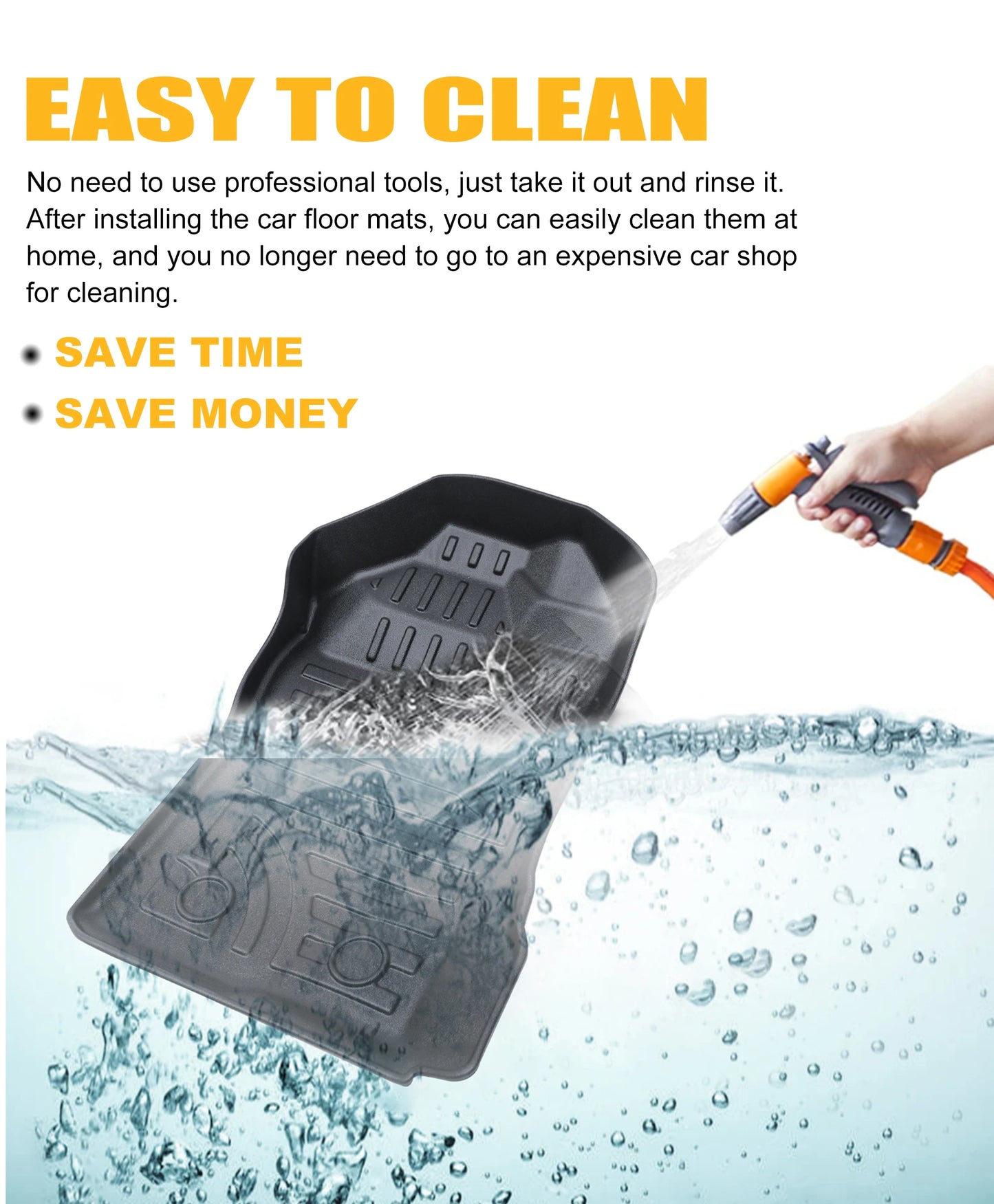 3D TPE Floor Mats for Ford Ranger Next Gen 2023 2024 Wildtrak XLT XLS XL Raptor Anti-Slip Waterproof Interior Accessories