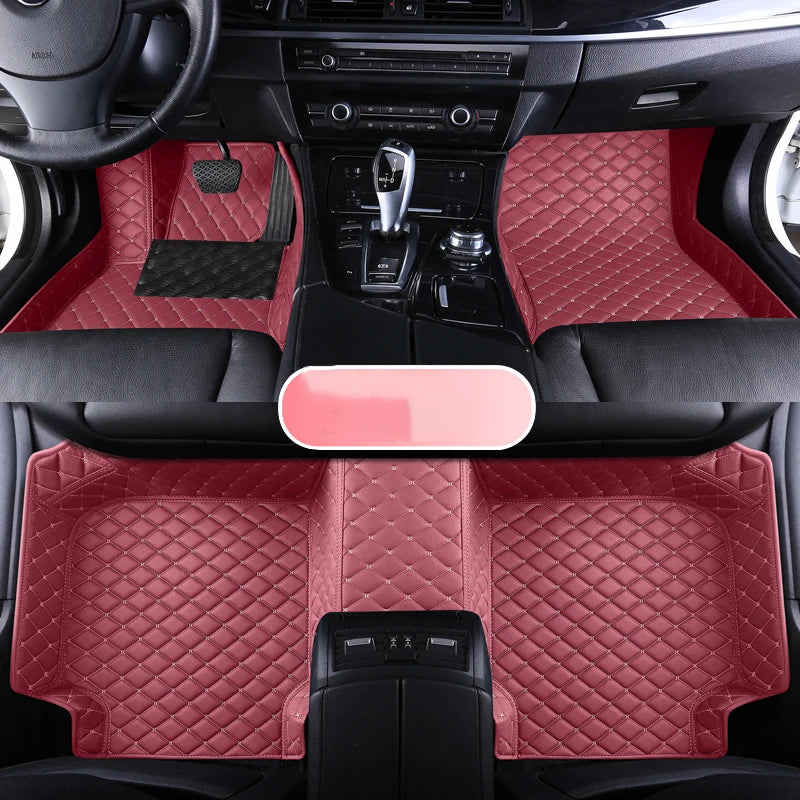 Custom Leather Car Floor Mat For Renault Captur Laguna Koleos Latitude 2011 2012 2018 2019 2020 Waterproof interior Accessories