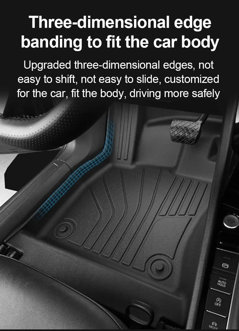 LHD For MGS5 EV ES34 2024 2025 MG ES5 TPE Floor Mats Cargo Foot Pad Tray Waterproof Full Set Rug Tappetos Internal Car Accessory