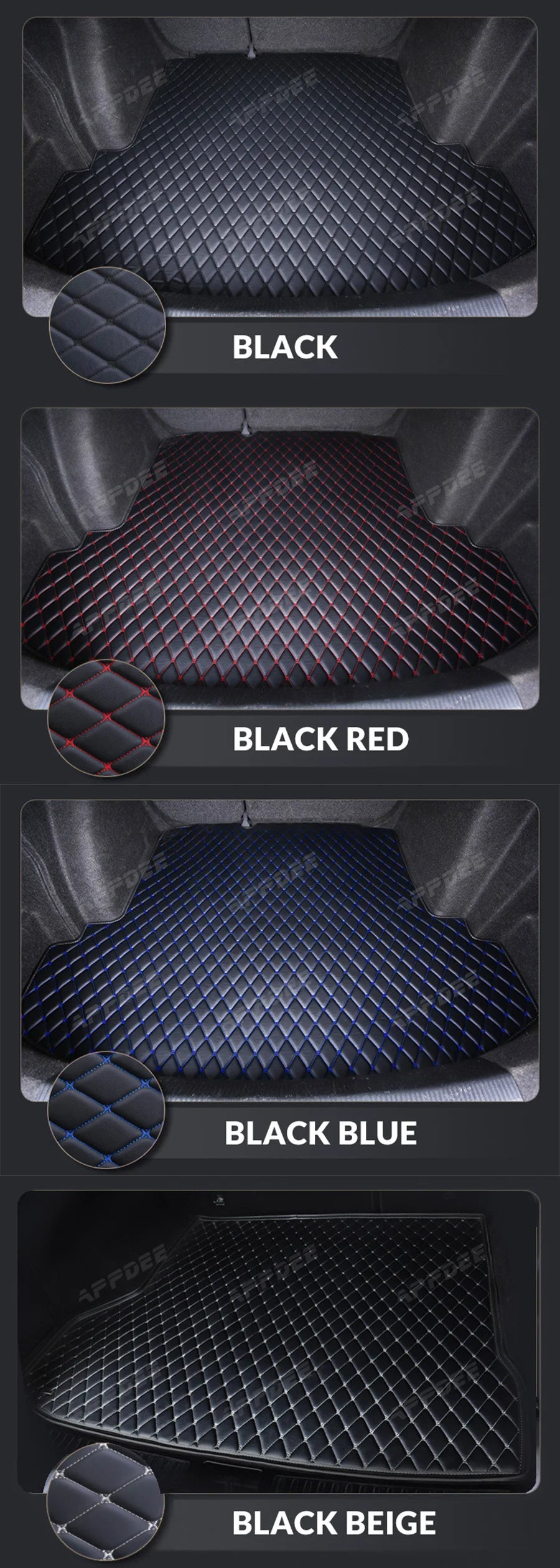 Car Trunk Mat For VOLKSWAGEN VW CC 2010 2011 2012 2013 2014 2015 2016 2017 2018 Custom Car Accessories Auto Interior Decoration