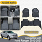 3D TPE Floor Car Floor Mats for Ford Ranger 2012-2021 T6 T7 T8 PX PX2 PX3 Wildtrak XLT Xl Double Cab PICKUP 4X4 Car Accessories