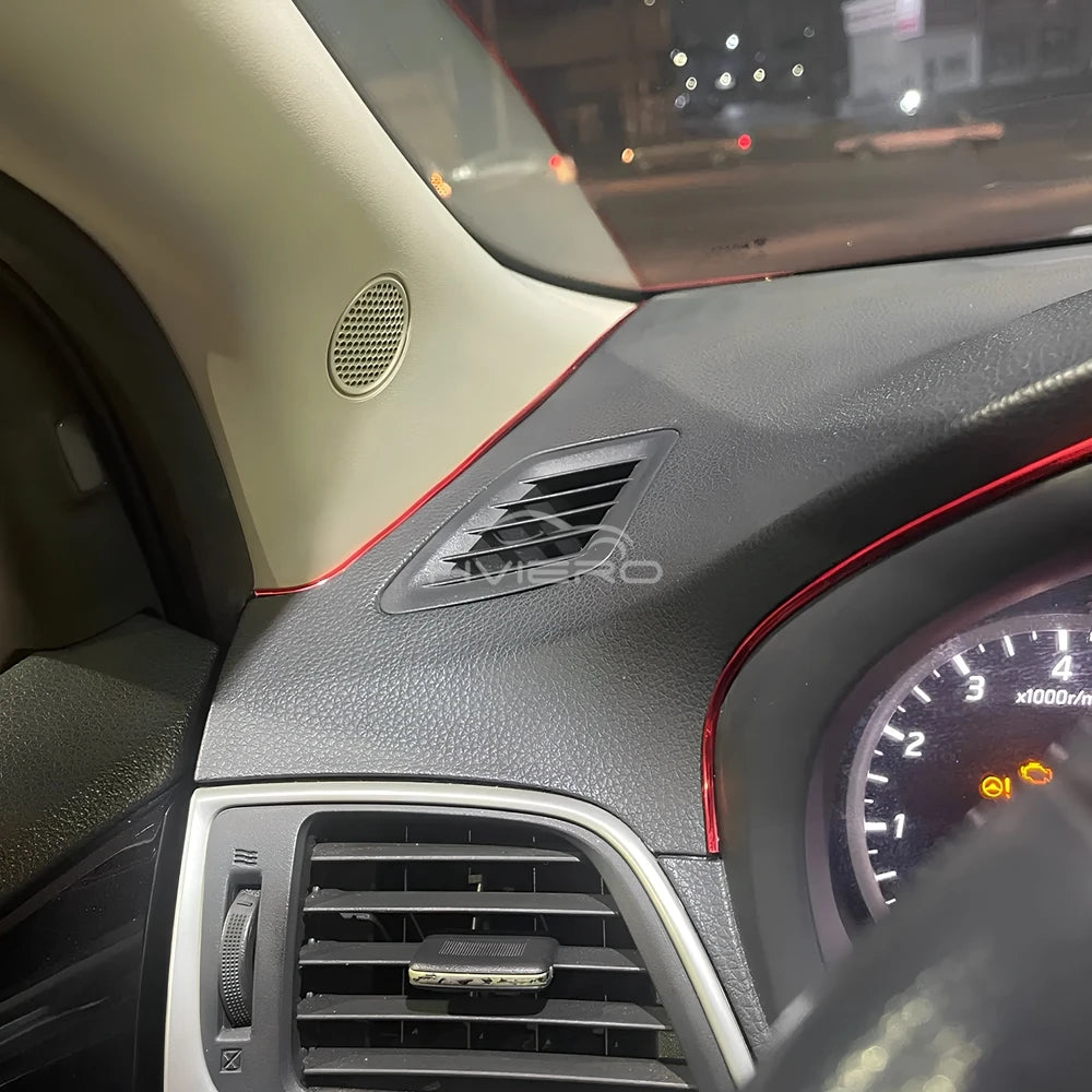 Car Universal Trims Strip 5M Tape Interior Modelling Line Flexible Wheel Modified Center Control Instrument Panel Chrome Glitter