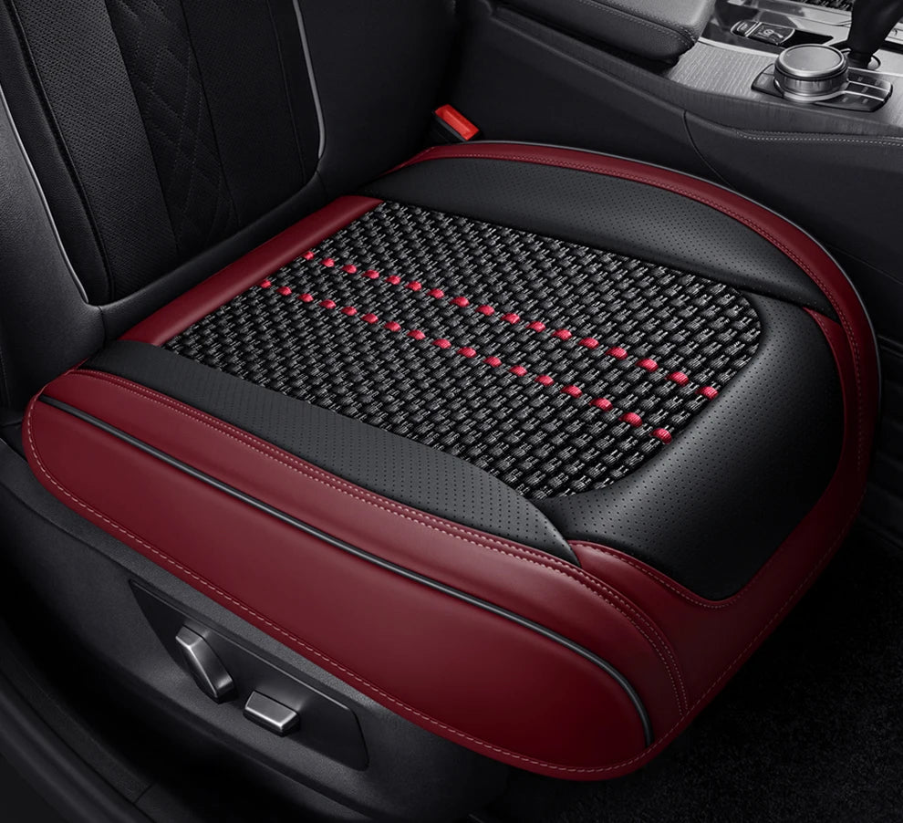 Leather Front Car Seat Protectors Covers Cushion Luxury Waterproof For i40 g30 nissan qashqai j10 kicks aveo byd sealion 6