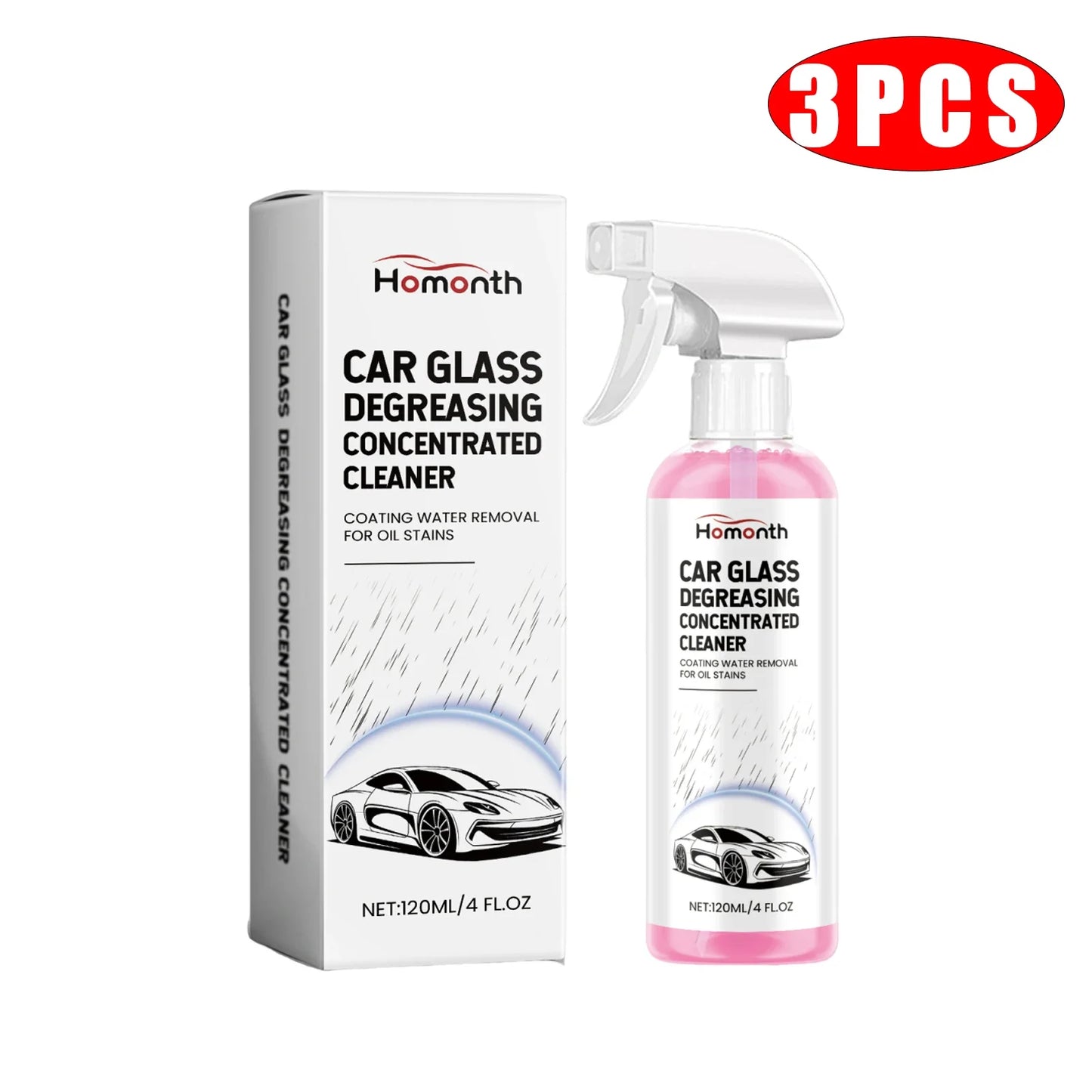 Car Windshield Oil Film Remover Powerful Auto Glass Window Stain Removal Concentrated Cleaner Front Windscreen Cleaning Spray