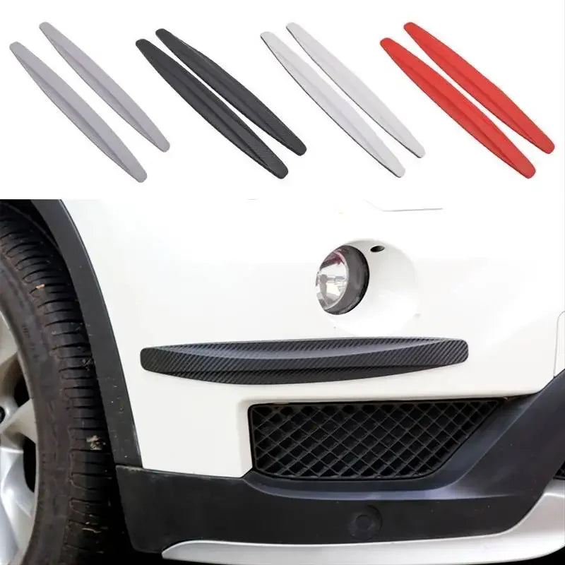 2pcs Universal Anti-Collision Protector Stickers, Car Front and Rear Corner Bumper Guard, Anti-scratch Strips, Car Accessories