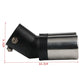 64mm Universal Double Pass Exhaust Pipe Tip Exhaust Silencer Muffler Tip Stainless Steel Pipe Trim Modified Exhause Tail Pipe