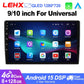 LEHX Universal 9/10 inch Wireless Carplay 2din Android 15 Car Radio Multimedia Video Player AutoRadio GPS Navigation 4G WiFi