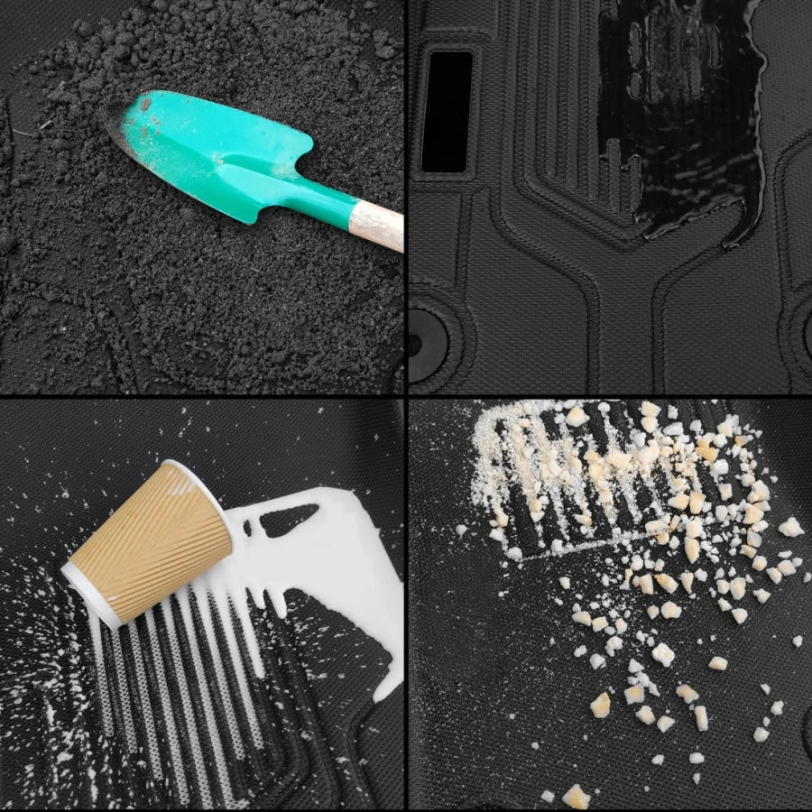 TPE Lhd Floor Mats for Jeep Wrangler JL 2018-2025 4-Doors Waterproof Non-Slip All Weather Protection JL Floor Liner