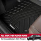 All Weather TPE Waterproof Floor Mats for 2023 2024 2025 Hyundai Ioniq 6 Trunk Mat 1st & 2nd Row Liner Cargo Liner Accessories
