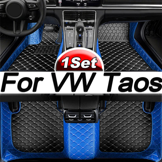 Floor Mats For VW Volkswagen Taos Tharu 2020~2023 Waterproof Tapetes Para Automovil Car Mats Alfombra para Auto Car Accessories