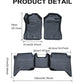 3D TPE Floor Mats for Ford Ranger Next Gen 2023 2024 Wildtrak XLT XLS XL Raptor Anti-Slip Waterproof Interior Accessories