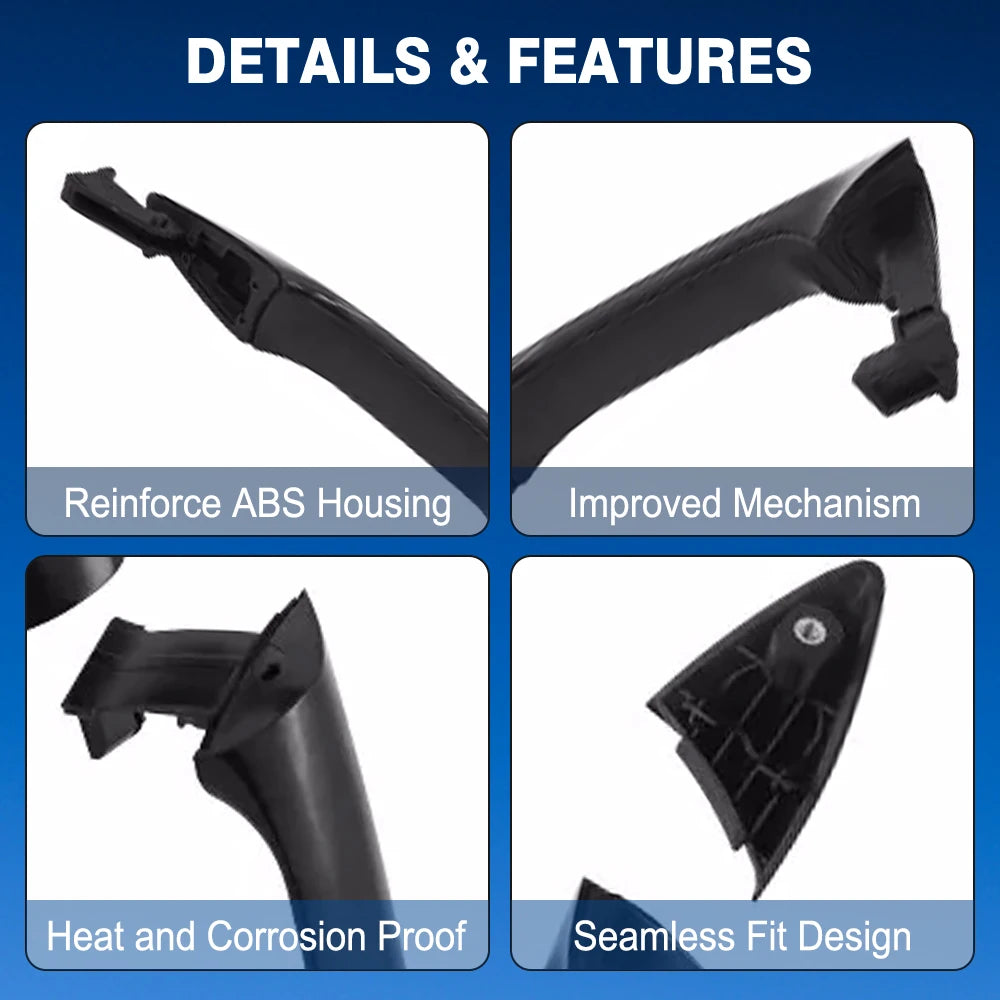 Black Exterior Door Handle for Hyundai Elantra 2011 2012 2013 2014 2015 2016 Front Rear Left Right