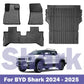 3D Foot Pad All-weather Material TPE Waterproof and Anti-slip Protective Pad Trunk Pad Cargo Pad for BYD Shark 2025 2024