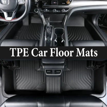 TPE Material Anti-dirty Anti-slip Car Floor Mats For Hyudnai Santa Fe 3 Maxcruz LWB XL NC 2013~2020 Foot pad Cover Carpet Pad
