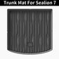 For BYD SEALION 7 2024 2025 TPE Car Floor Mats and Cargo liners, All Weather Waterproof RHD&LHD Backrest Mats Trunk Mats