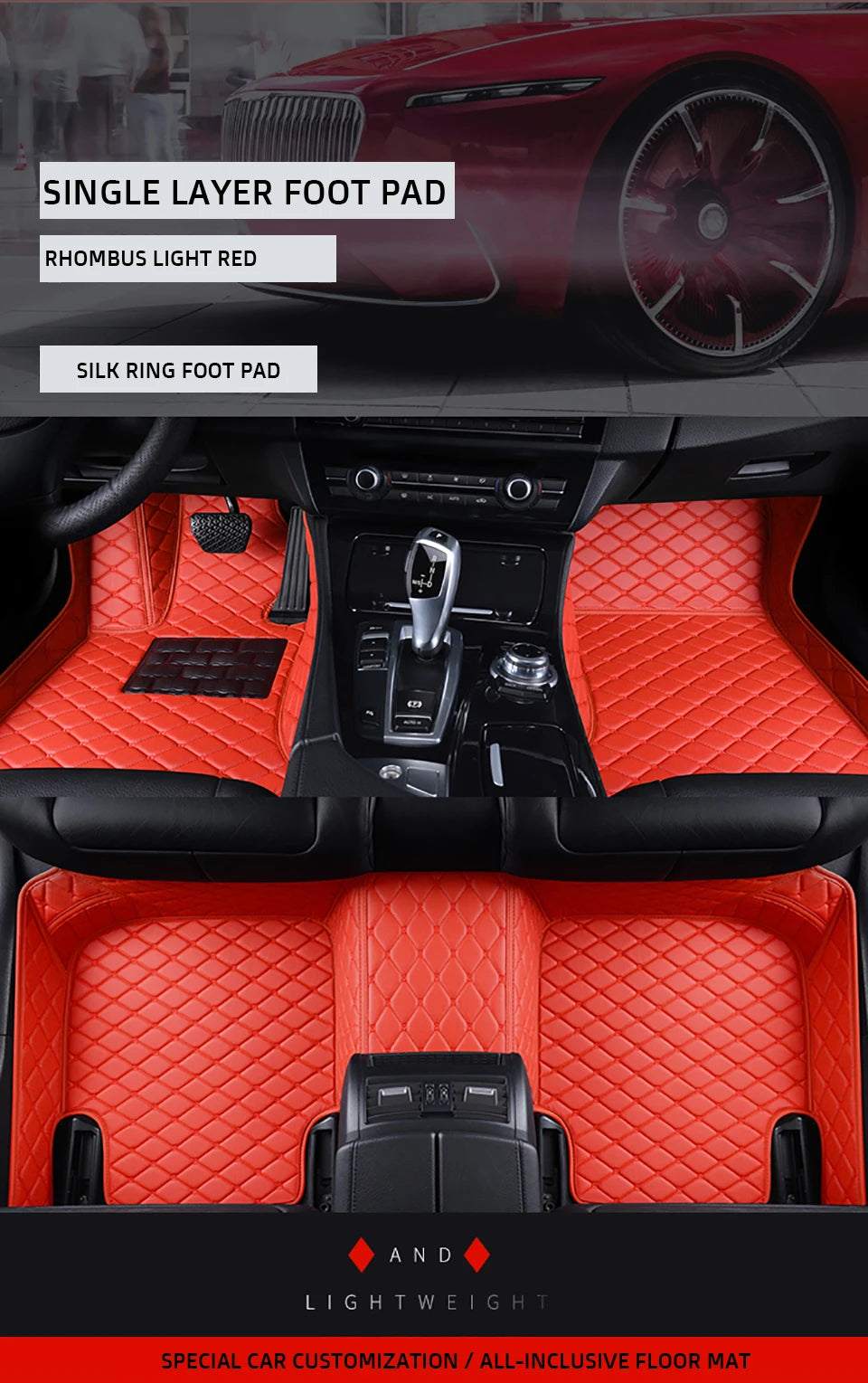 TITIPLER Custom Car Floor Mats For Alfa Romeo Stelvio Auto Carpets Foot Coche Accessorie
