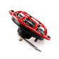 Car modified universal basin honk horn high and low 12V waterproof super loud personality tide red ring horn