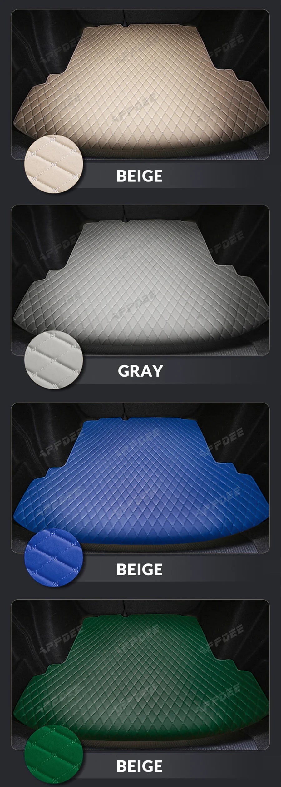 Car Trunk Mat For VOLKSWAGEN VW CC 2010 2011 2012 2013 2014 2015 2016 2017 2018 Custom Car Accessories Auto Interior Decoration